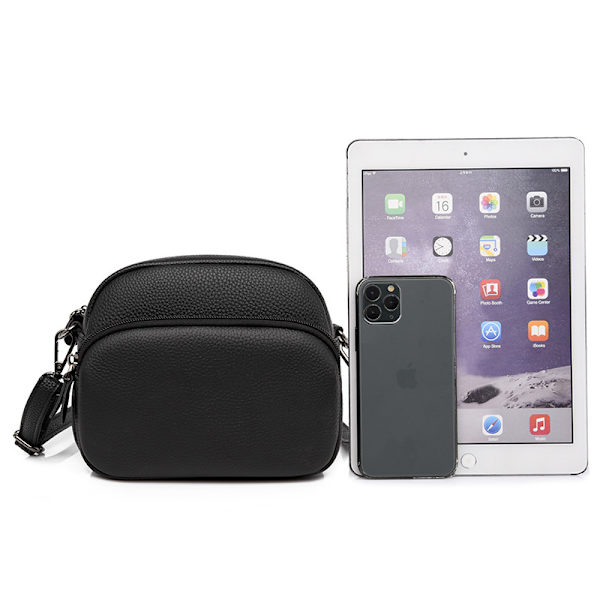 Aito nahkainen Crossbody laukku - tyylikäs ja tilava