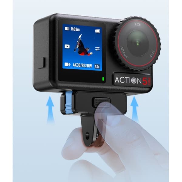 Magnetisk Basfäste Kompatibelt med DJI Action 3/4/5 Pro - Snabbkopplingsadapter