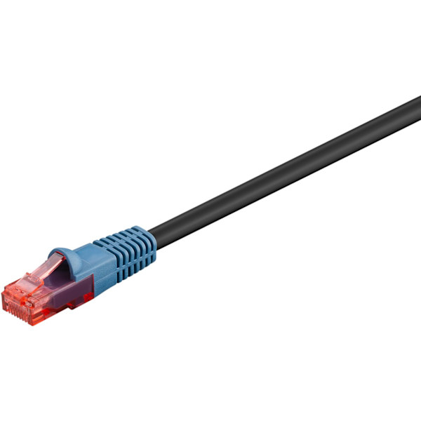 CAT 6 patch-kaapeli ulkoreititykseen, U / UTP, musta