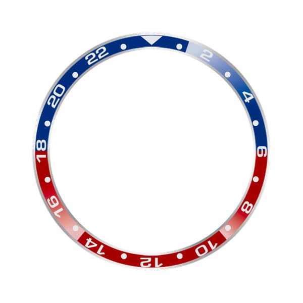 Stilfuld Bezel til Xiaomi Watch S3/S4 Red+Blue Red+Blue