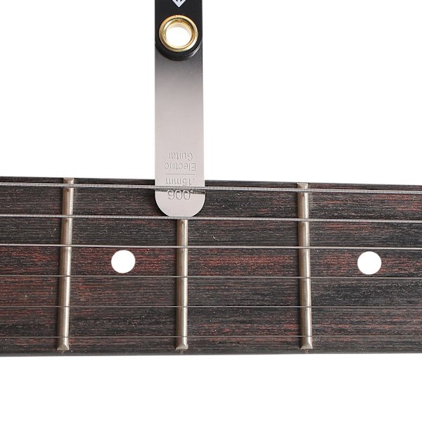 Gitarrmätningsverktyg Set: Halsradie Mätare & Stränghöjd Mätare kompatibelt med Elgitarr, Akustisk gitarr, Klassisk gitarr och Bas