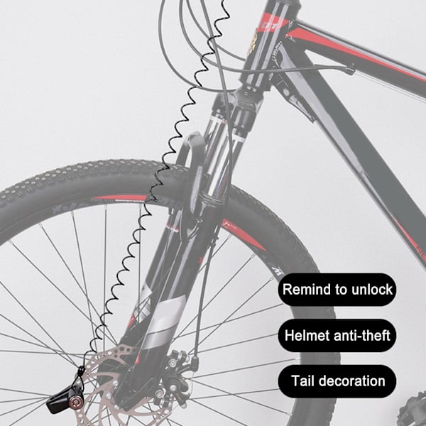 Cykel anti-tyveri fjederreb