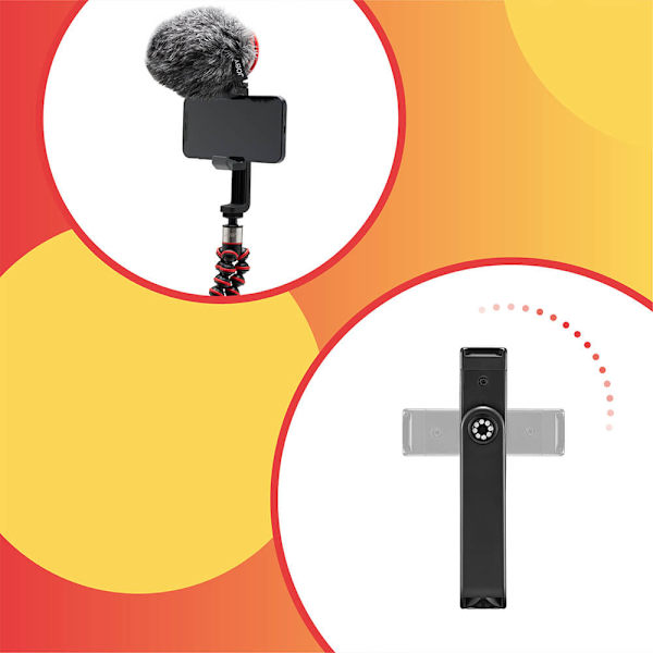 Stativkit Smartphone GorillaPod Go 500 + GripTight 360 Röd
