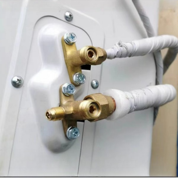 2-Pack Mässing Air Conditioner avstängningsventillock L