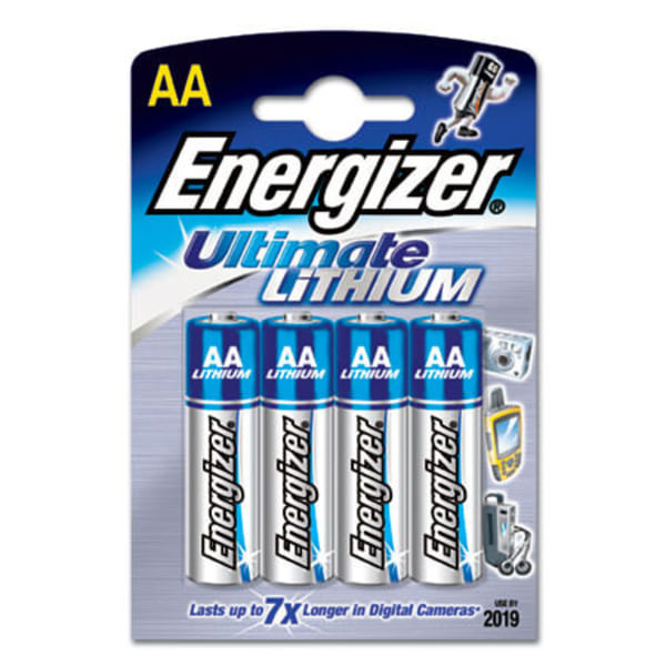 ENERGIZER Batteri AA/LR6 Ultimate Lithium 4-pack