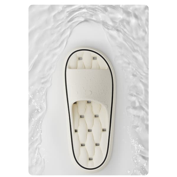 Bekväma Unisex Halkskydd EVA Badrums Duschtofflor White 35-36 White 35-36