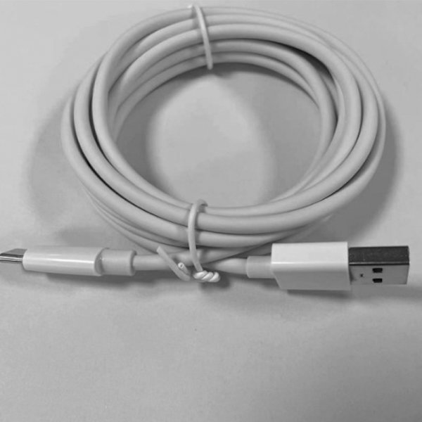3A Snabbladdning Type-C Kabel (2-Pack) Vit L