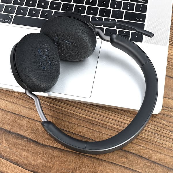 Udskiftningsørepuder til Jabra Elite 45h & Evolve2 65 UC - 2 stk., Memoryskum, kompatible med Jabra