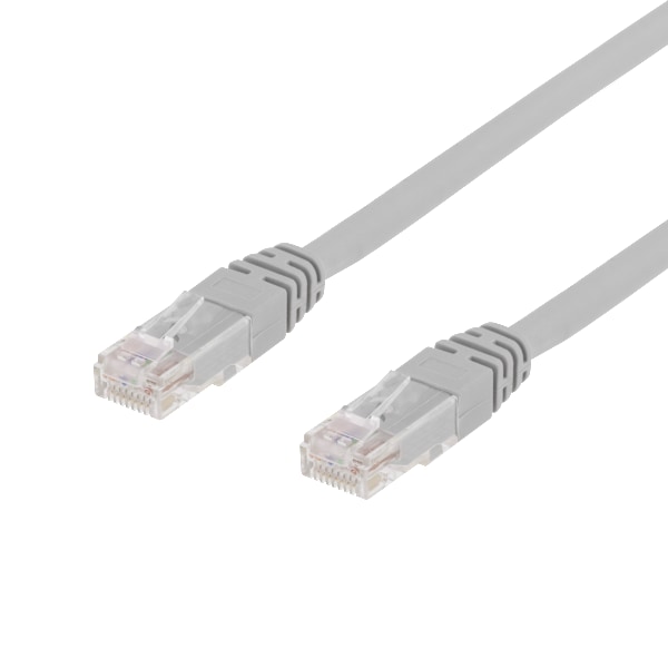 U/UTP Cat6 patch cable, LSZH, 0.75m, grey
