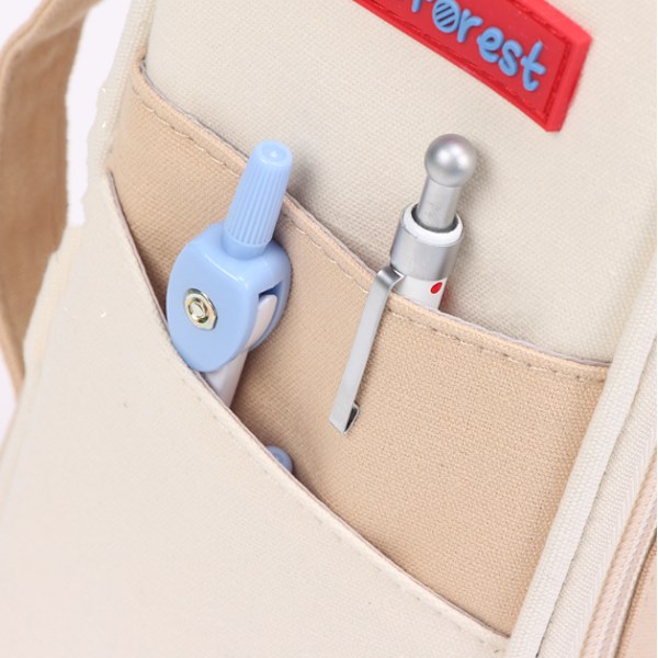 Pennfodral med stor kapacitet Beige