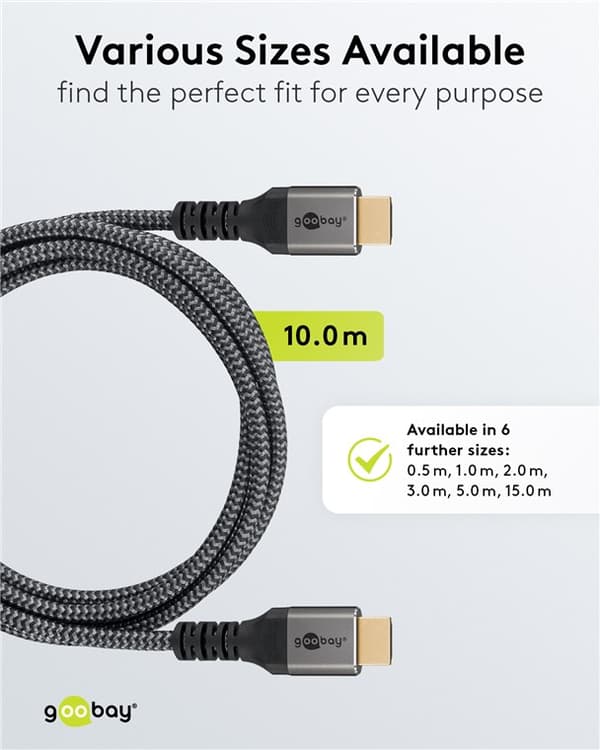 High Speed HDMI™-kaapeli Ethernetillä (4K@60Hz)