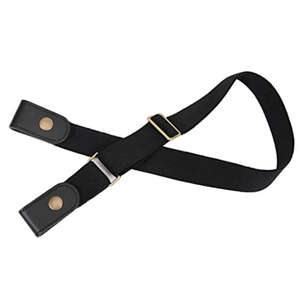 Elastiskt skärp utan spänne (one size) Svart Black 2-pack Black 2-pack
