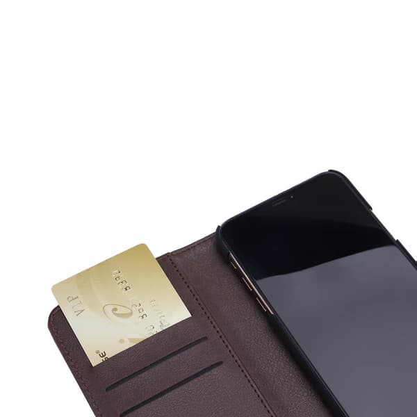 Flipcov Anti Radiation RFID 3 card iPhone 11 Pro Max Brown PU