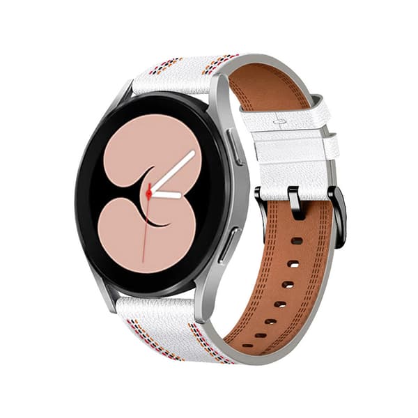 Læderurrem til HUAWEI GT3 White 20 mm White 20 mm