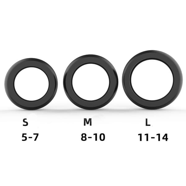 Silikone Ring Cover Ridsebeskyttelse Black M Black M