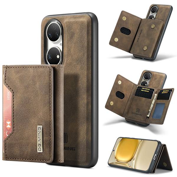 Tri-Fold Pung-Etui til Huawei Huawei P50 Sort