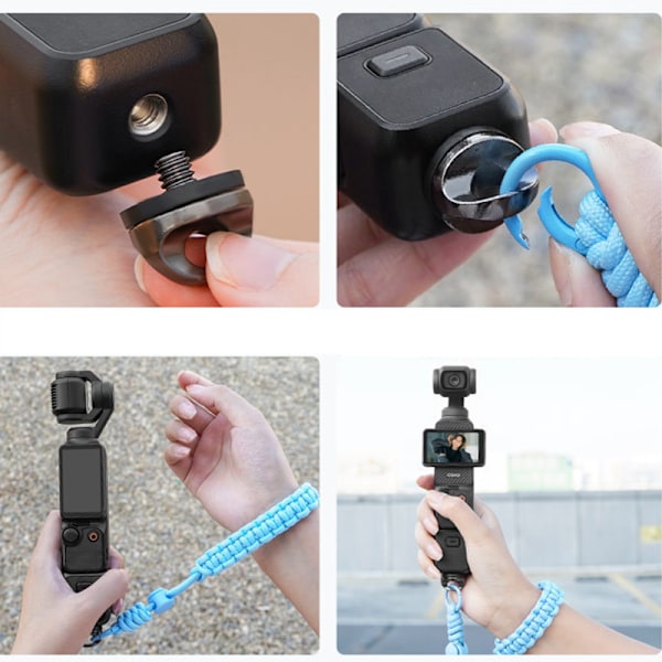DJI OSMO Pocket 3:n kadonneen estävä ranneke Vaaleanpunainen