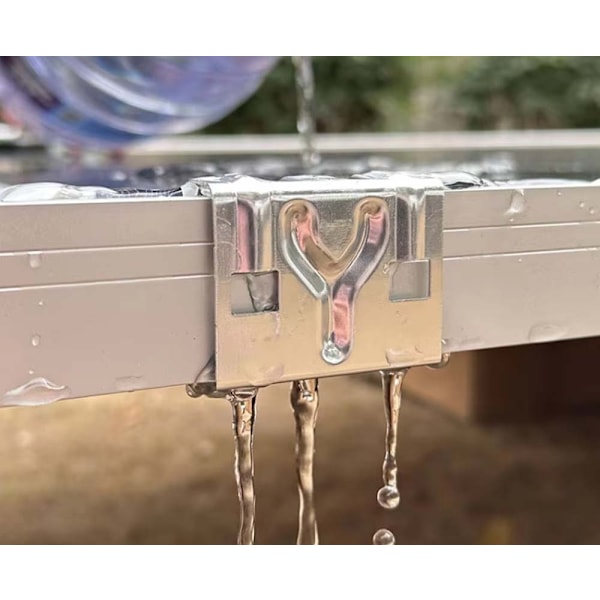 Rustfrit stål solcellepanel vandafledningsklemme - 33mm (10 stk.) - Effektiv vandafledning til solpaneler
