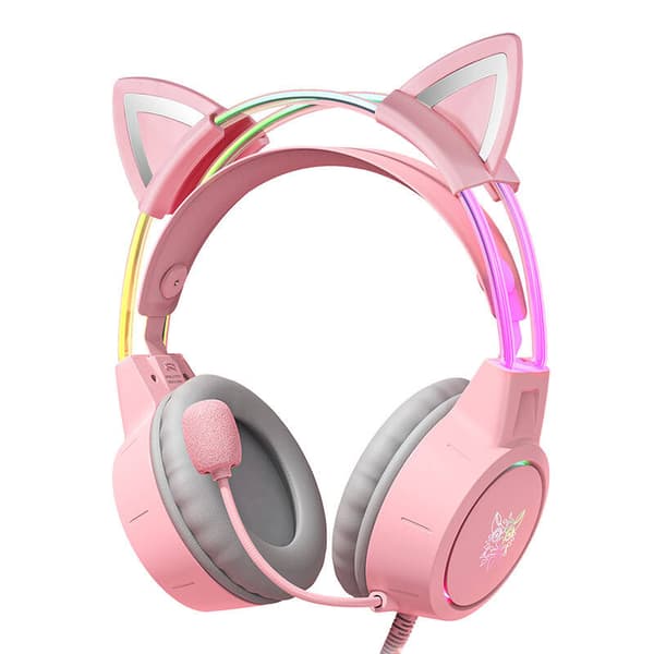 Spelhörlurar ONIKUMA X15Pro Rosa kattöron