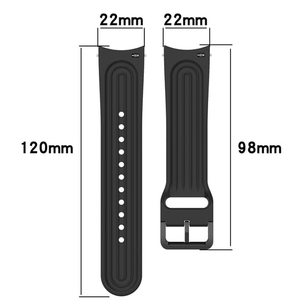Silikone rem til Xiaomi Watch S1 Pro Black Black