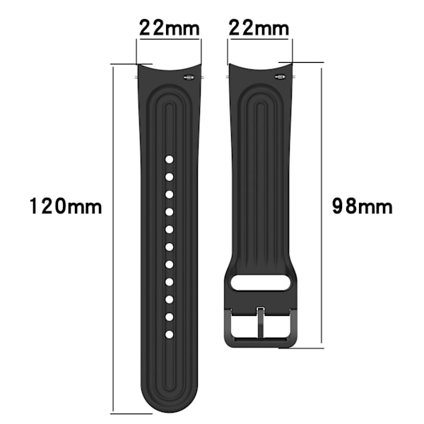 Silikone rem til Xiaomi Watch S1 Pro Sort