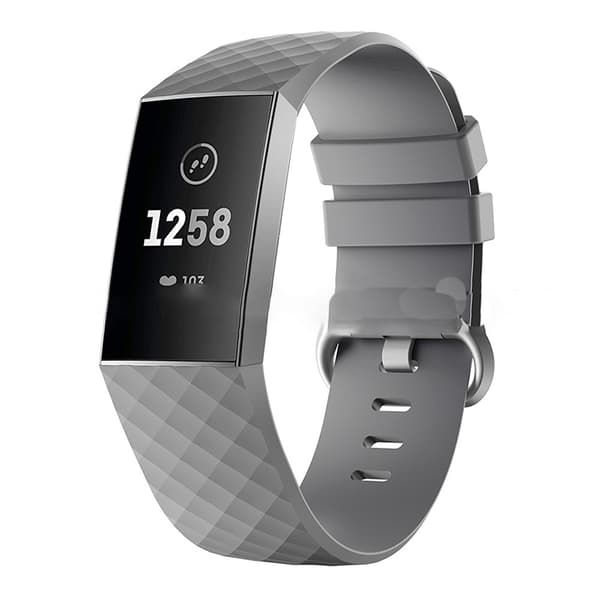 Grå lille silikonerem til Fitbit Charge 4/3
