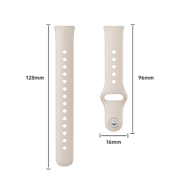 Silikonerem til Huawei Band 9 - Komfortabel og sikker Hvid