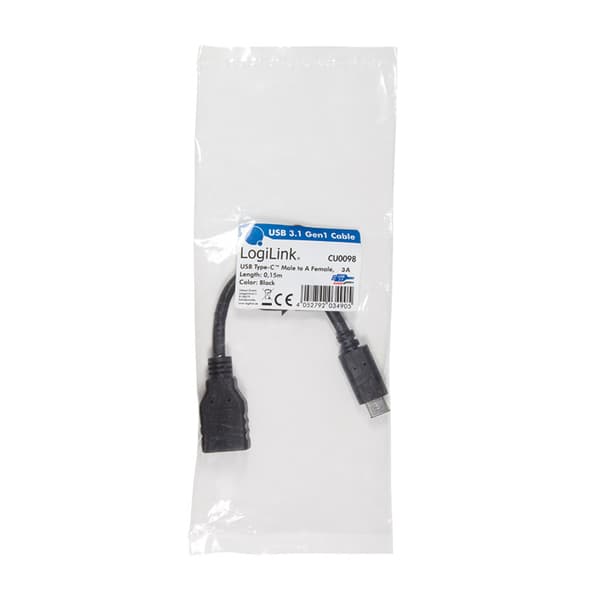 USB 3.1 USB-C Han -> USB-A Hun
