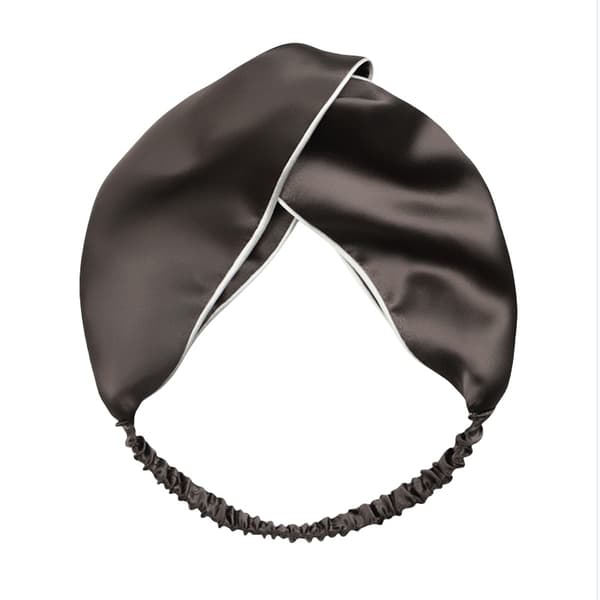100% silkeshårband med bred brätte Brown Brown