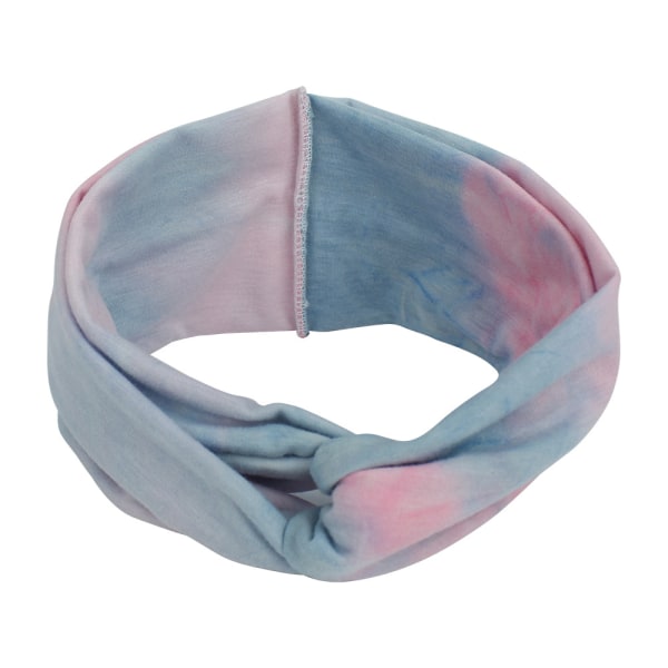 Boho Knotted Pandebånd Stretchy Tie-dye MultiColor