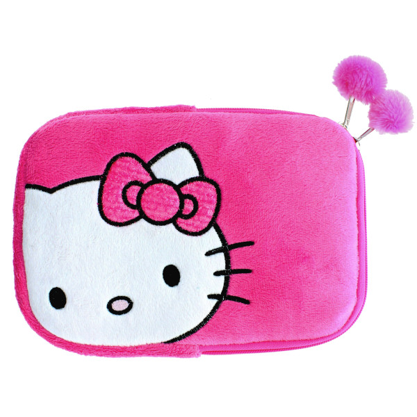 HELLO KITTY Tablet Sleeve Rosa 7-8tum Universal Plysch