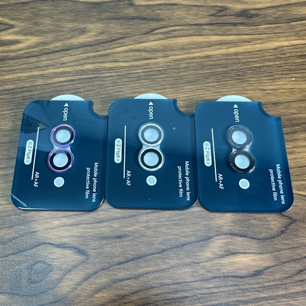 Kameralinsskydd för Samsung Galaxy Z Fold 6 Samsung Z Flip 6 Svart