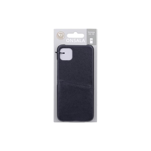 Mobilcover med Kortrum Samsung A22 5G Sort
