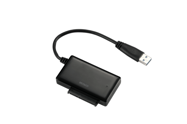 USB 5 Gbit/s till SATA 6 Gb/s adapter, för 2,5" HDD, svart