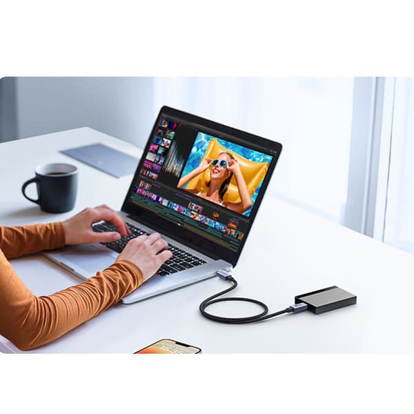 USB4 USB-C–USB-C-kaapeli, 40 Gbit/s, 240 W PD3.1, 8K 60 Hz, 1/2 m vaihtoehdot 2 m 2 m