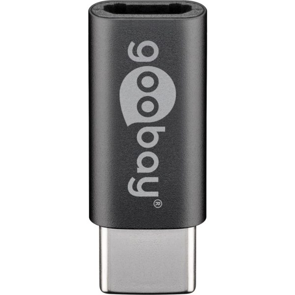 Goobay USB-C™ till Micro-USB 2.0-adapter, grå