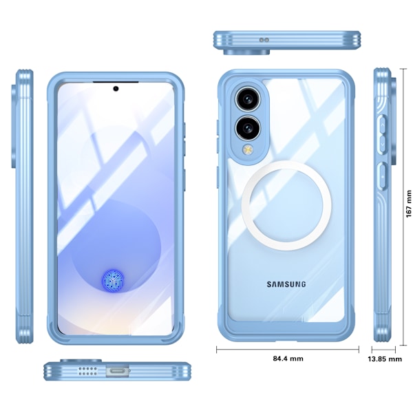 Stötsäkert Fodral för Samsung Galaxy S25 Edge Blå