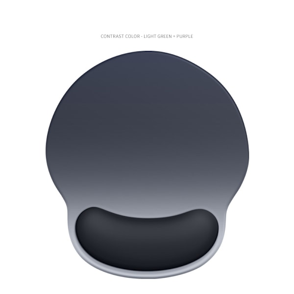 Ergonomisk musemåtte med håndledsstøtte - Blå-sort gradient