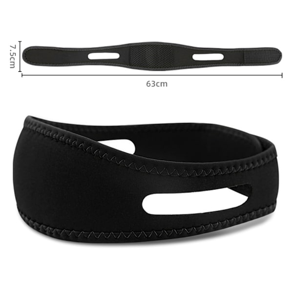 Hakband - Förhindra Snarkning, 2-pack Black Black