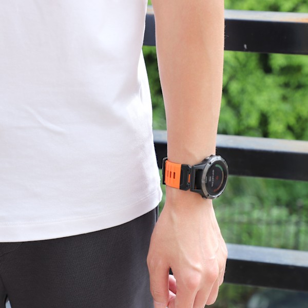 22 mm Klockarmband för Garmin Fenix 3/5/5X/6X/7X Orange