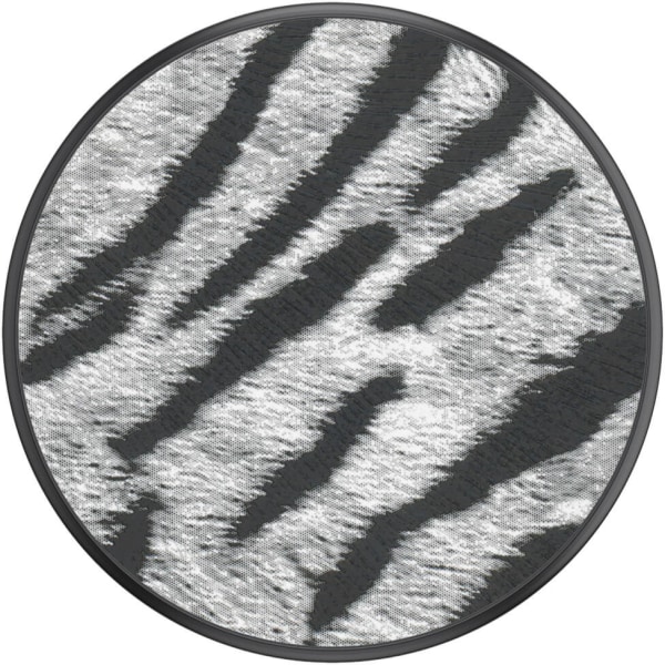 POPSOCKETS Vegan Leather Zebra Avtagbart Grip med Ställfunktion Premium