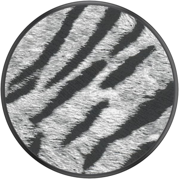 Vegan Leather Zebra Avtagbart Grip med Ställfunktion Premium