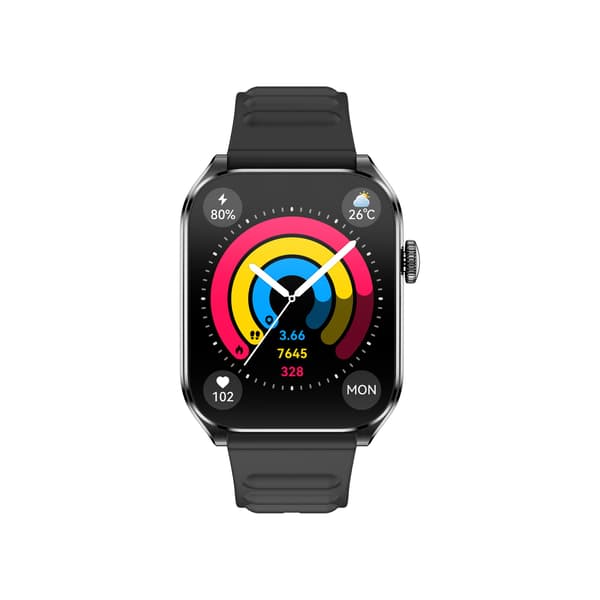 1.93" AMOLED Bluetooth Samtal Smartwatch kompatibelt med GloryFit APP Black Black