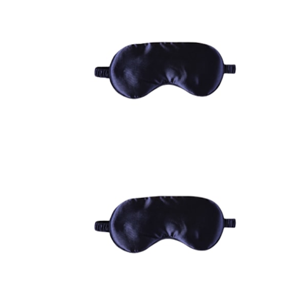 Sovmask / Ögonmask i Silke, 2-pack Mörkblå