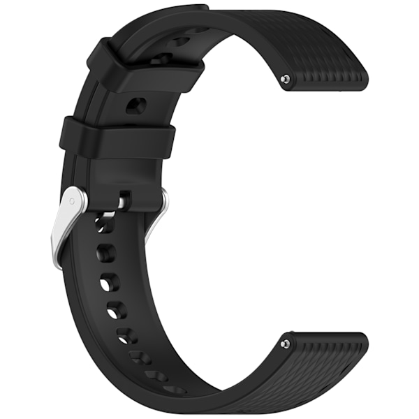 Stilfuld silikonerem til OPPO Watch X2 Mini (18mm) Sort