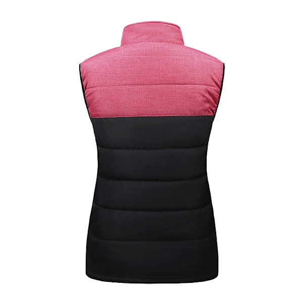 Lämmitetty liivi kaksoissäätimillä, vakiolämpötila ja lämpö Musta + punainen 3XL