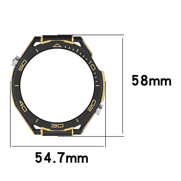 Transformer din Huawei Watch 4 Pro med et mesterligt etui Sort