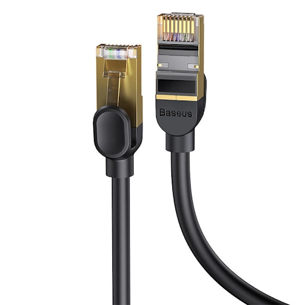 Baseus Ethernet RJ45, 10Gbps, 8m verkkokaapeli (musta)