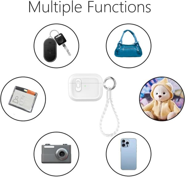 Bluetooth Earphone Protective Case White kompatibelt med AirPods Pro 2 Magnetic USB Plug Protective Cover
