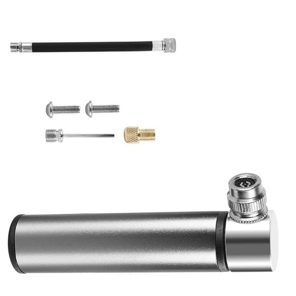 Mini cykelpump i aluminiumlegering Silver Silver